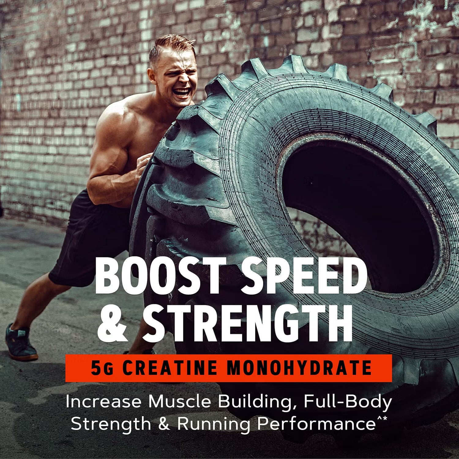 GNC AMP CREABOLIC, Triple Actoin Muscle Builder With 5G Micronized Creatine Monohydrate, 3G of myHMB and 2.4G Peptistrong, Lemonade, 30 servings