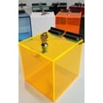 thumbnail image 4 of T'z Tagz 8 Inch Neon Yellow Acrylic Locking Donation, Ballot, Suggestion Box, 4 of 4