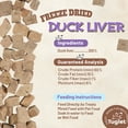 thumbnail image 5 of (2 pack) TUGLET Freeze Dried Duck Liver Dog Treats for Small, Medium, Large Dogs & Cats, Healthy Single Ingredient Snacks, Natural Food Toppers, 4.6 oz, 5 of 8