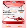 thumbnail image 4 of Funda Meifigno para iPhone 16 Plus de 6.7 pulgadas, color rojo navideño, MagSafe, 4 of 6