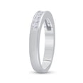 thumbnail image 3 of 14K White Gold Womens Princess Diamond Wedding Single Row Band 1/2 Cttw, Womens Size: 5-10, 3 of 4