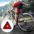 thumbnail image 3 of 1Pc Bike Tail Light Tail Lamp Triangle Light Cycling Lamp Warning Signal Light, 3 of 9