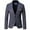 08Gray, variant on guisaled Mens Slim Fit Blazer Notched Lapel One Button Tuxedo Jackets Casual Trendy Winfproof Suit Coat for Prom Wedding Party Dinner