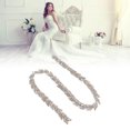 thumbnail image 4 of Rhinestone Chain Trim, Decoration 1 Yard 2.3cm Leaf Shape Gift  Rhinestone Chain  For Earring Belt Red,Green,Champagne,Royal Blue, 4 of 8
