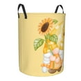 thumbnail image 2 of Balery Sunflower Gnomes 3 Round Laundry Basket with Handles Waterproof Freestanding Laundry Hamper for Clothes Toys in the Dorm and Family-Small, 2 of 8