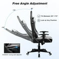 thumbnail image 7 of GTRACING Gaming Chair PU Office Chair with Speakers Bluetooth in Home, White, 7 of 7