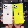 thumbnail image 5 of Funda de teléfono transparente de color fluorescente de lujo para iPhone 16 Pro Max 15 14 13 12 11 X XS XR 7 8 Plus, funda de silicona suave transparente, 5 of 5