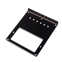 PartyKindom Electric Guitar Black Bridge Plate with Stainless Steel and Top Loading Feature