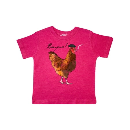 

Inktastic French Rooster says Bauque! Gift Toddler Boy or Toddler Girl T-Shirt