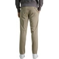 thumbnail image 3 of Haggar Men's Iron Free Premium Khaki Straight Fit Flat Front Flex Waist Casual Pant 34W x 32L Medium Khaki, 3 of 6