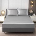 thumbnail image 4 of YAOMOBB Soft Mattress Topper Fitted Bed Sheet Full Size Soft Wrinkle Free Breathable Solid Color Mattress Protector, 4 of 7