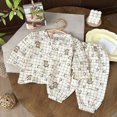 thumbnail image 2 of NOLDARES Toddler Boys Planet Pajamas Dinosaur Cotton Kids Truck 2 Piece Train Kids Pjs Fall Winter Sleepwear Clothes Set 6-24 Months 2t 3t 4t 5t 6t 7t 8t 9t Children,Black,12-18 M, 2 of 5