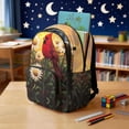thumbnail image 3 of DISNIMO Cardinal Daisy Print 17 Inch Kids School Backpack for Teen Girls Lightweight Bookbag with Padded Straps for Primary Middle Students, Back to School Supplies, 3 of 7
