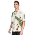 thumbnail image 2 of Ckdifva Crocodiles Christmas Gifts Mens Button Down Short Sleeve Shirt Casual Shirts Beach Hawaiian Shirts, 2 of 8