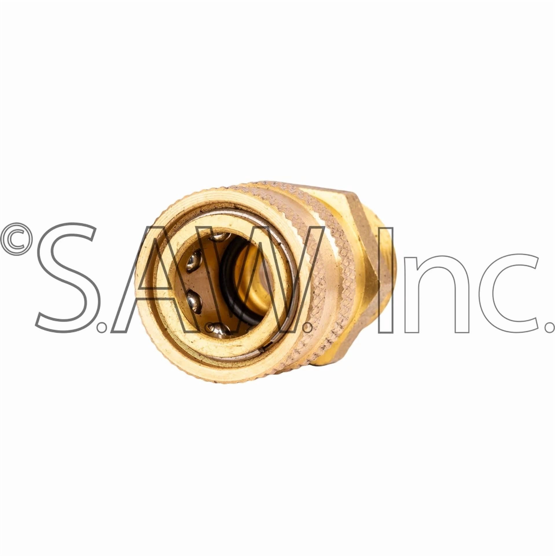CRESTIN- 24.0447 Mtm Hydro Oem Brass 3/8" Female Quick Connect And Male M22 Hose Adapter
