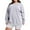 Gray, variant on BLCHUNen Sweatshirts for Women Plus Size Fleece Pullover Long Sleeve Round Neck Workout Sports Gym Active Elastic Casual Tops