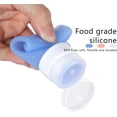thumbnail image 3 of 3 PCS 60ml Silicone Travel Bottles with Clips, Leak Proof Refillable Squeeze Bottles Empty Clear Bottles Flip Cap Keychain Bottles (Clear), 3 of 5