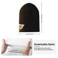 thumbnail image 2 of Lsque Gold Glittering Stars Pattern Knitted Beanie, Unisex Winter Hat, Knit Hat Winter Beanies Thick Fisherman Beanies Cuffed Plain Skull Caps, 2 of 6