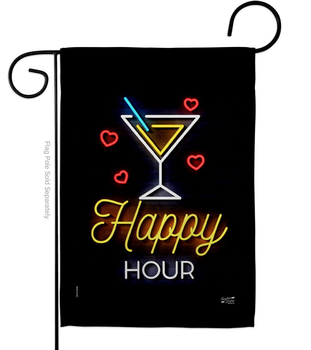 Martini Time Happy Hour Liquor Flag 3' X 5' Deluxe Indoor Outdoor Banner 