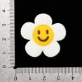 thumbnail image 3 of Silicone Beads Flower with Face White 30x31x8.5mm Hole: 3mm, 3 of 3