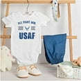 thumbnail image 3 of US Air Force Fly Fight Win USAF Romper Boys or Girls Infant Baby Brisco Brands 18M, 3 of 6