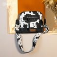 thumbnail image 5 of Wrangler Cow Print Crossbody Bag for Women Western Cross Body Purse with Signature Strap, Black, 5 of 7