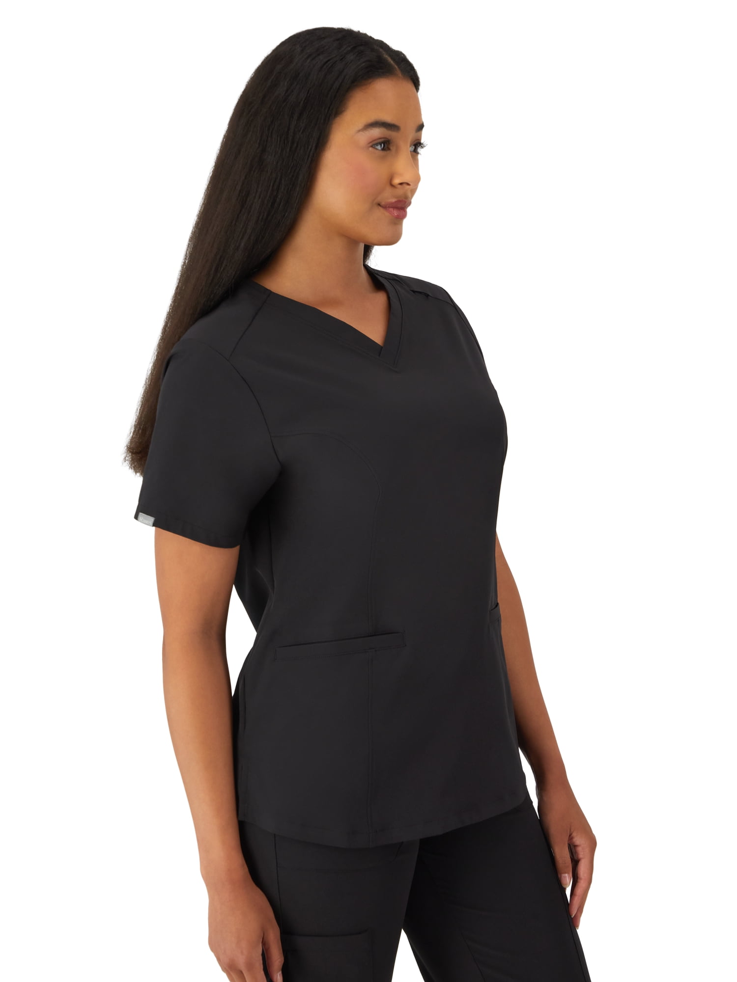 Hanes Womens Scrubs V-Neck Scrub Top, Comfort Fit, 2 Pockets, Sizes XS-3XL