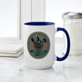 thumbnail image 4 of CafePress - Mimbres Teal Quail Large Mug - 15 oz Ceramic Large White Novelty Mug, 4 of 4