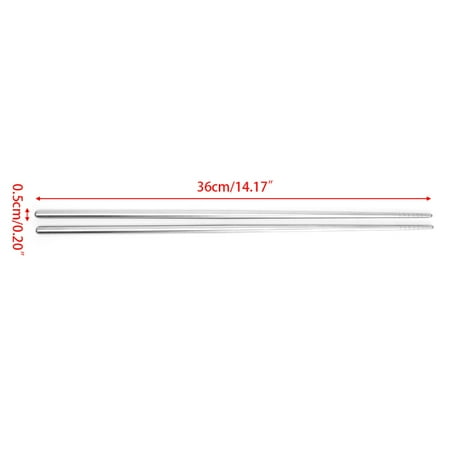 

Extra Long 36cm Stainless Steel Cooking Chopsticks For Hot Pot Frying Noodles
