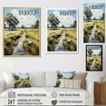 thumbnail image 4 of Designart "Pastoral Bliss Sheep horizon III" Animals Floater Framed Wall Art Print, 4 of 7