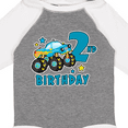 thumbnail image 4 of Inktastic 2nd Birthday Monster Truck Boys Long Sleeve Baby Bodysuit, 4 of 5
