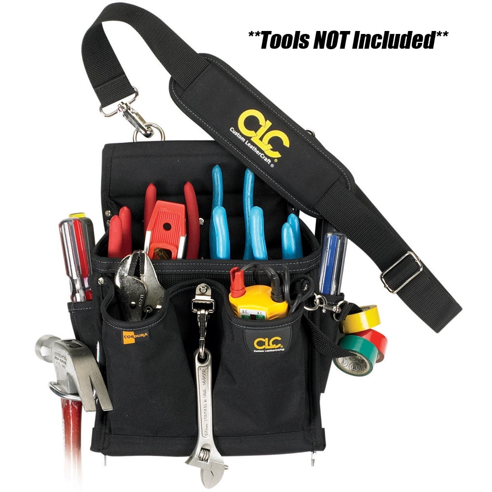 PROLOCK 92686 26-Compartment Electrician Pouch with Tape Chain 