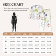 thumbnail image 4 of Fotbe Wildflowers Conjunto de Pijama de Manga Larga para Mujer con Estampado, Ropa de Dormir de 2 Piezas, Conjunto de Casa Suave y Cómodo con Bolsillos-X-Large, 4 of 7
