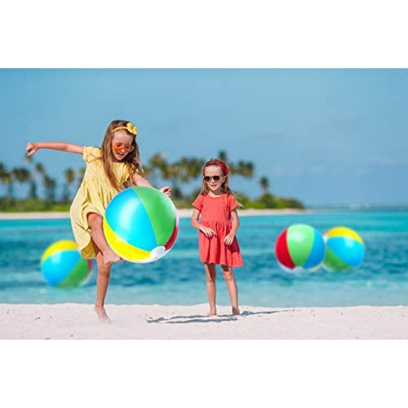 Top Race Pelotas de playa grandes inflables de 24 pulgadas para alberca | Fiestas de veran Top Race Top Race
