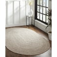 thumbnail image 6 of BNM Indoor/ Outdoor Multihued Oval Rug, 5' x 8', Canvas- White, 6 of 6
