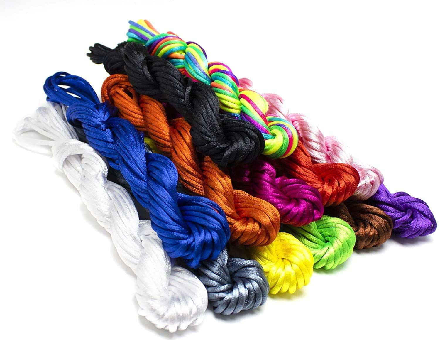 5mm Nylon Three Twisted String Rope Synthetic Silk Jewelry Making Cord Wire 