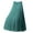 Green, variant on Women's Flowy Handkerchief Hemline Midi Skirt Linen Maxi Skirt Pink,S