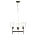 thumbnail image 3 of 6903-RBZ Millennium Lighting Asheville - 3 Light Chandelier-29.5 Inches Tall and 19 Inches Wide-Rubbed Bronze Finish    -Traditional Installation, 3 of 5