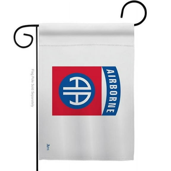 Americana Home & Garden G142316-BO 13 x 18.5 in. 82nd. Airborne Garden Flag with Armed Forces Army Double-Sided Decorative Horizontal Flags House Decoration Banner Yard Gift