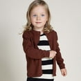 Fanxing Toddler Girl Boy Knitted Sweater Coats Fall Trendy Candy Color