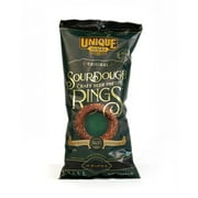 Unique Snacks - Unique Pretzels Sourdough Craft Beer Rings, Homestyle Baked, Certified Kosher and Non-GMO, 11 Ounce Bags, 66 Ounces Total (Pack of 6)