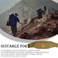 thumbnail image 4 of Greeniant Riñonera con bolsillo grande para exteriores, con cremallera invisible, accesorios para hombre, riñonera Mochilas de mochilero Marrón Greeniant OD022577-02, 4 of 6