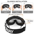 thumbnail image 5 of Findway Ski Snowmobile Goggles 100% UV Protection OTG Snow Goggles for Women, Men & Youth, 5 of 6