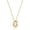 G, variant on Gold Initial Necklaces for Women 18K Gold Plated Dainty Letter Necklace, A-Z Simple Gold Necklace for Women Trendy(Bubble Letter)[p2214]
