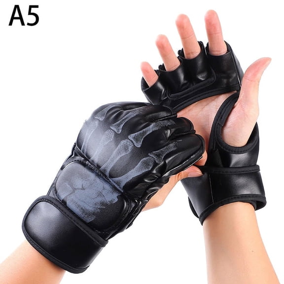 BESTSKY Boxing Gloves For Men Women PU Karate Muay Thai Free Fight MMA Sanda Training Youth Adults Kids Equipment