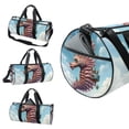thumbnail image 3 of Hippocampus Gym Bags: Versatile Sports Bag with Large Capacity, Interior Zipper Pocket - Ideal for Yoga, Swim, Shoe Organization, 3 of 6