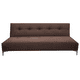 thumbnail image 4 of Sofá Cama Reclinable EL BAZAR STORE Vegas Lino Chocolate Moderno Abotonado, 4 of 5