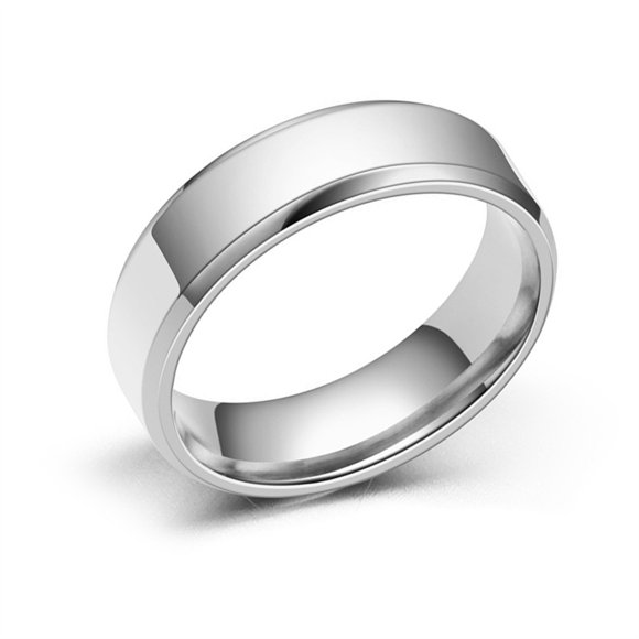 Anillo de banda Unisex, boda, baile, mujer, hombre, esposa, marido, joyería de mano, oficina, noche, vacaciones, diario, novio, novia, regalos Ropa, zapatos y accesorios Miscelánea Plata Taille 7 Sonducket AP010324-10B