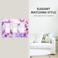 thumbnail image 5 of Butterfly Lavender Switch Cover Decorative Wall Plate 3-Gang Screwless Standard Size, 5 of 5
