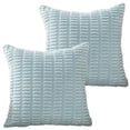 thumbnail image 1 of 2 piezas sofá cama sofá sala de estar decoración abrazar funda de almohada, funda de cojín cuadrado, decoración del hogar de estilo bohemio funda de almohada a rayas de pana, 1 of 5